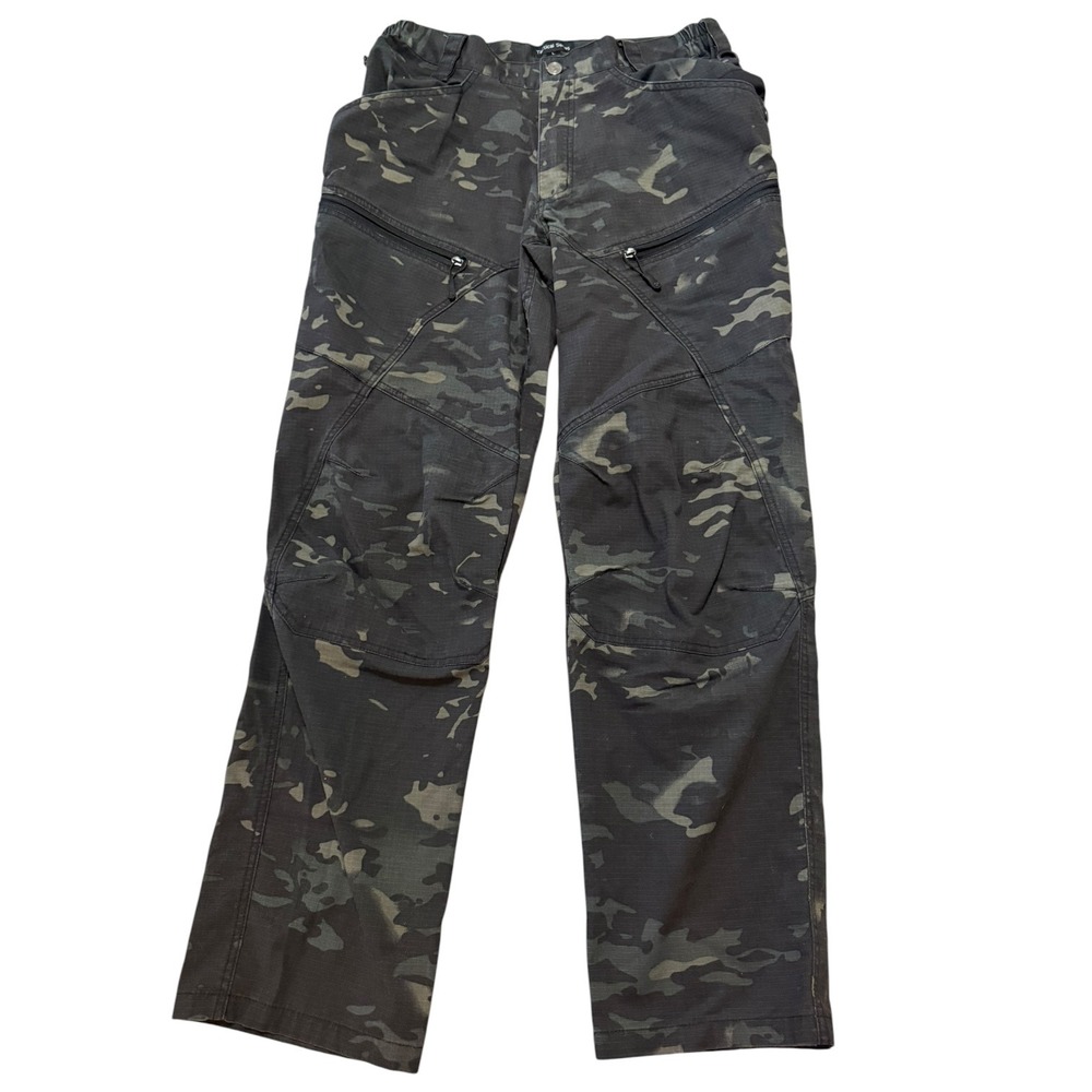 Warrior Wear Tactical Series Black Multicam Ripstop Cargo Pants Mens Large